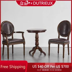 Luxury Beautiful Dining Chairs Modern Rustic European Vintage Dining Chair Designer Wooden Sillas Para Sala De Estar Furniture