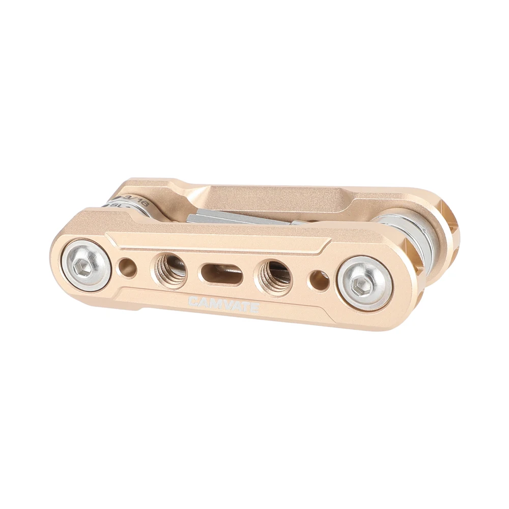 KIMRIG 6-in-1-Multitool-Set zum Aufklappen, universelles DSLR-Kamera-Rig, zusammenklappbares Werkzeugset mit Schraubendrehern und Schraubenschlüsseln, funktionelles Werkzeug