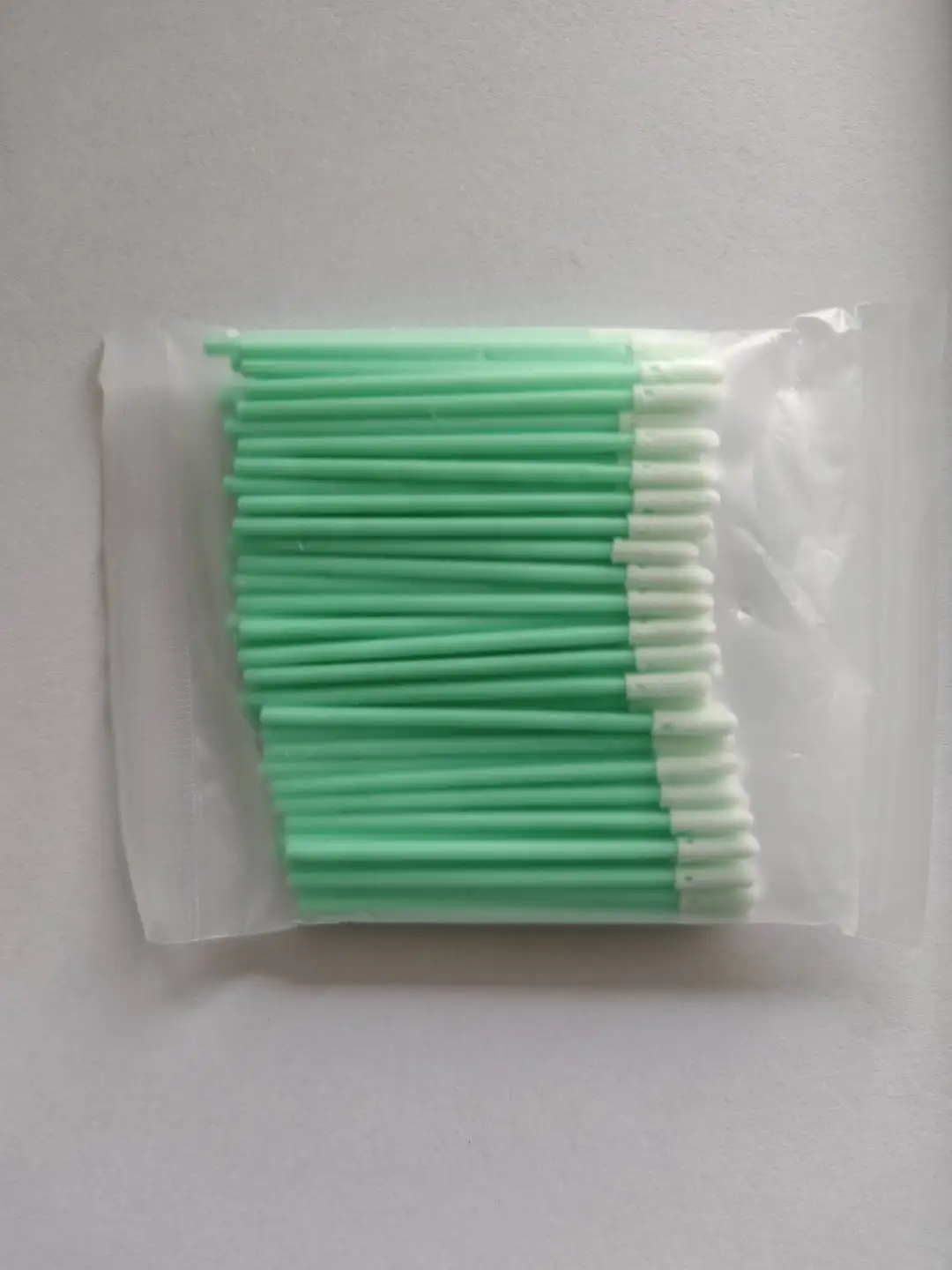 100 unidades/bolsa de almohadillas de espuma desechables para limpieza de fibra óptica, microesponjas de limpieza para mantenimiento de cabezales de impresión y cables de fibra, herramientas de limpieza