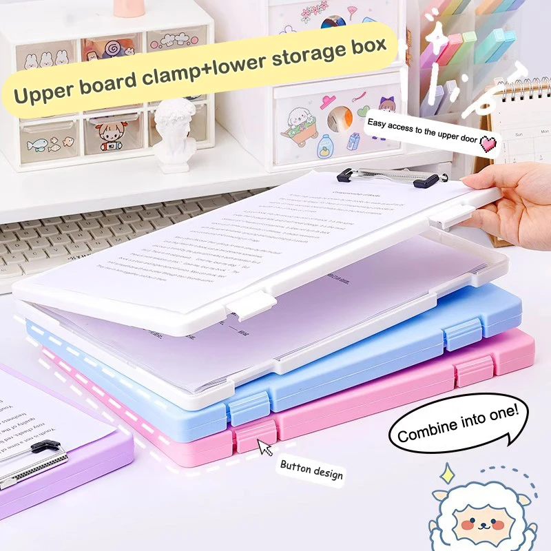 Multi-functional Durable File Folder Desktop Test Paper Organizer Office Document Board Folder Writing Board Office Supplies