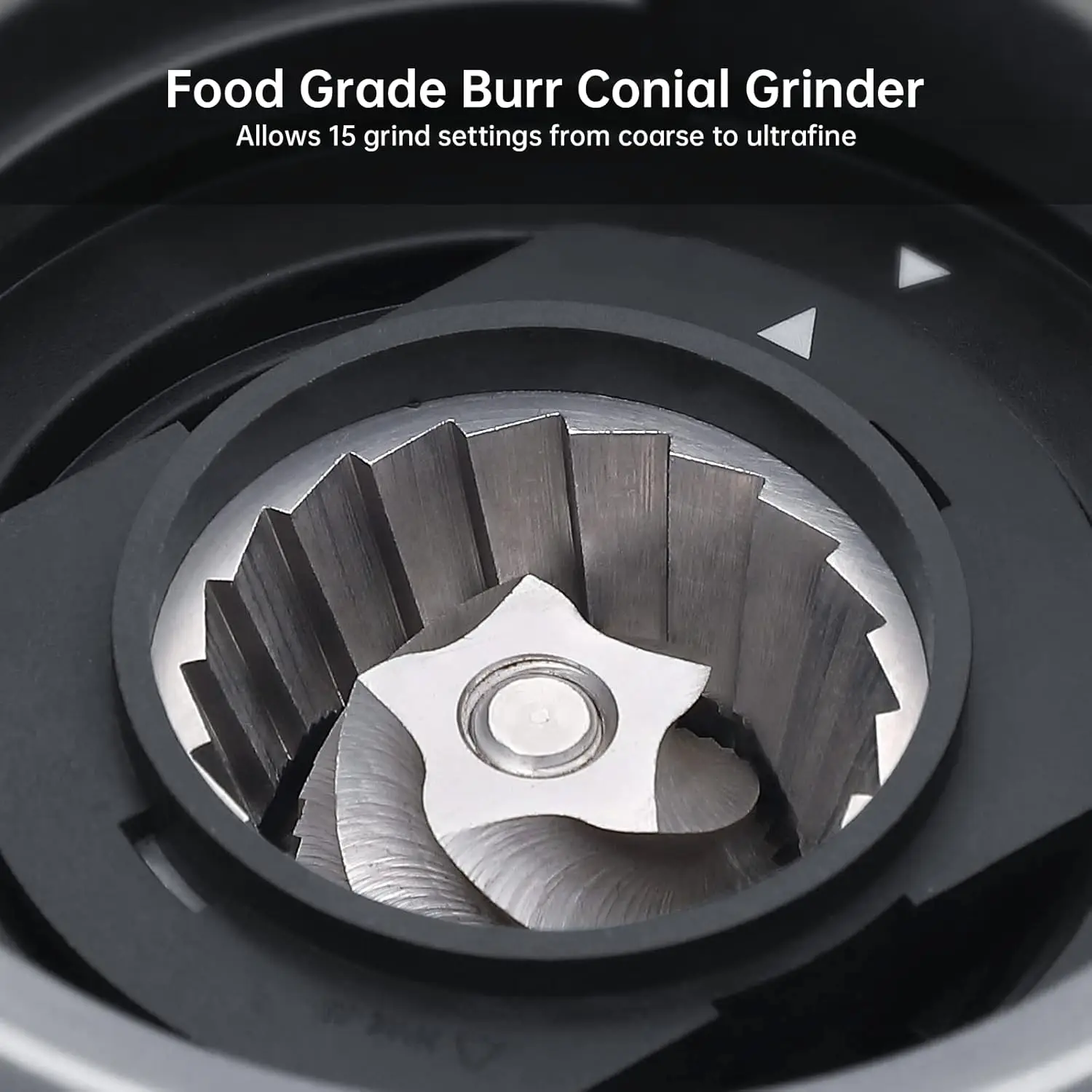 エスプレッソマシン ステンレス鋼製コーヒーマシン ミルク泡立て器＆グラインダー付き 15バールポンプ 58mm篩ハンドル カプチーノ・ラテメーカー