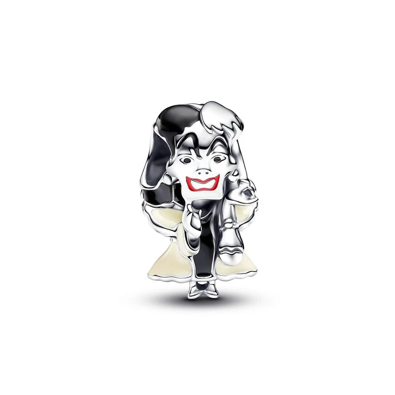 2024 New in Disney Villains Cruella De Vil Charm Beads Fits Bracelet Necklace Keychain For Women Luxury DIY Jewelry Party Gifts image 3