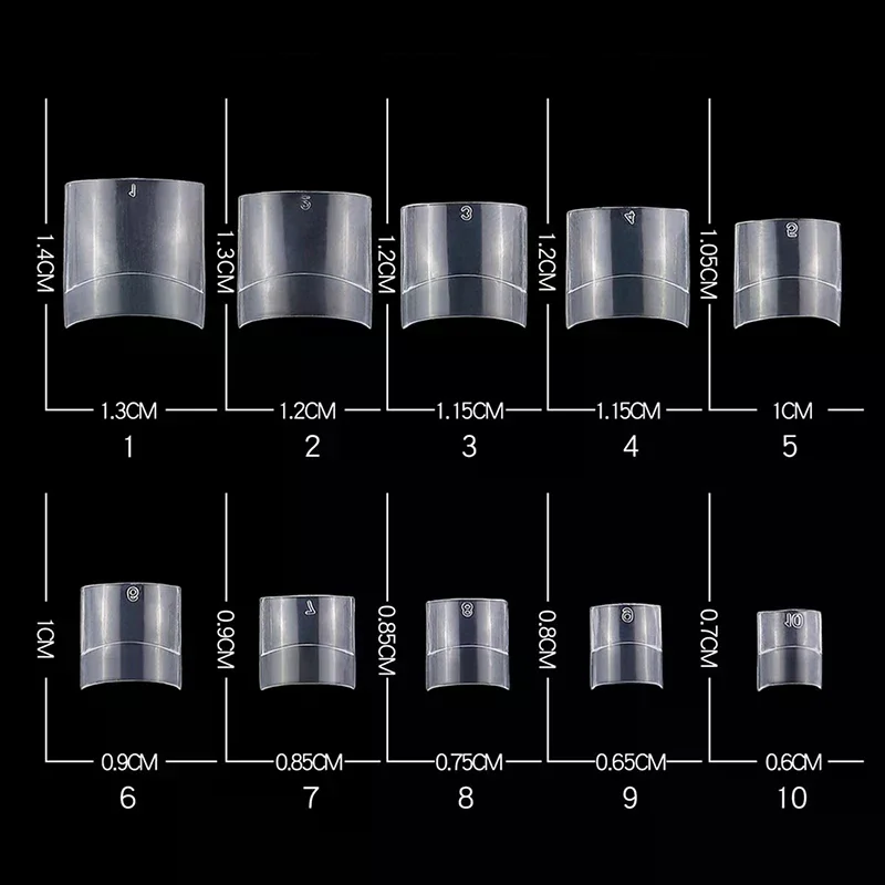 500 قطعة أظافر صناعية طبيعية نصائح أداة لصالون الأظافر توريد تو الأظافر واضح الاكريليك مانيكير أظافر صناعية نصائح لأصابع القدم #6