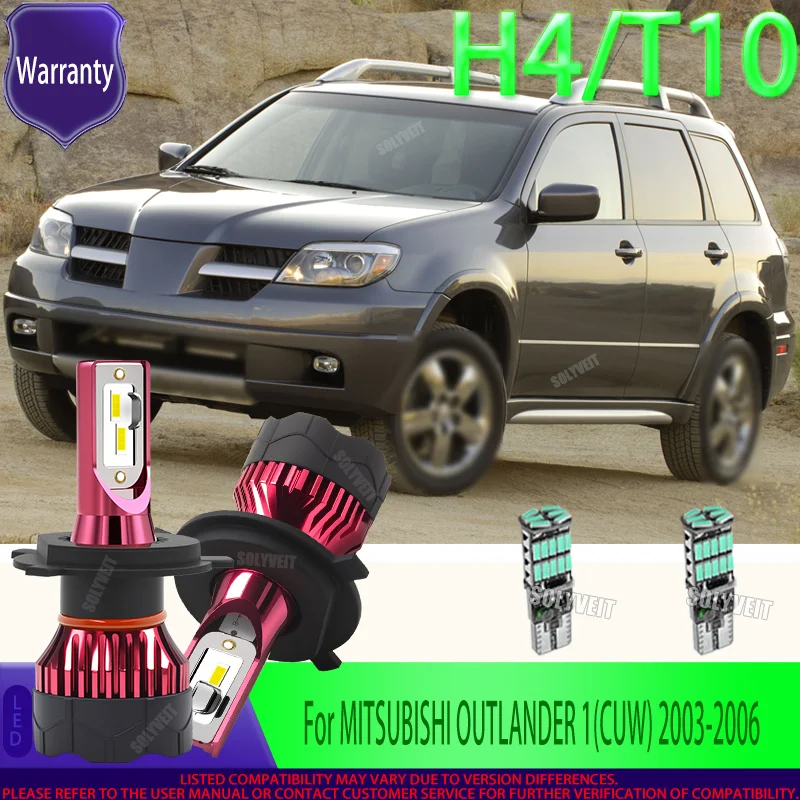 

Transform Your Vehicle with 150W H4 LED Power High Low Beam 400% Brighter For MITSUBISHI OUTLANDER 1(CUW) 2003 2004 2005 2006