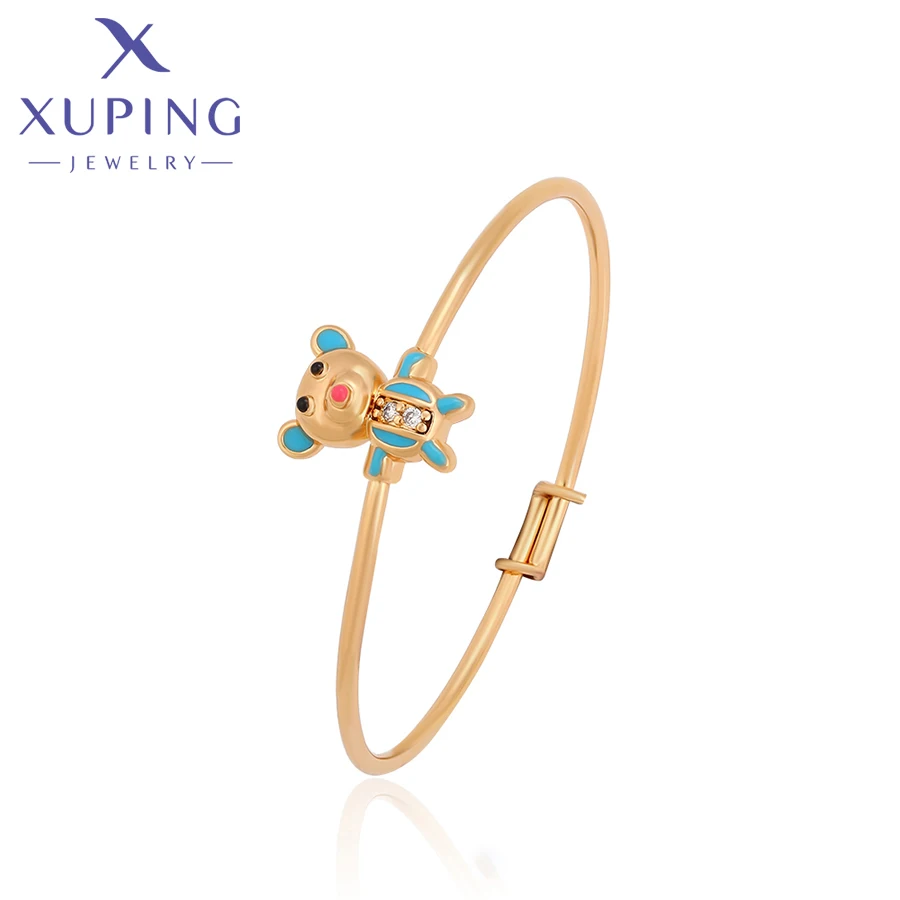Joyería Xuping, Brazalete de Moda de Alta Gama, Nuevo, 46 mm, Color Oro Claro, para Regalo a una Amiga, A00716891
