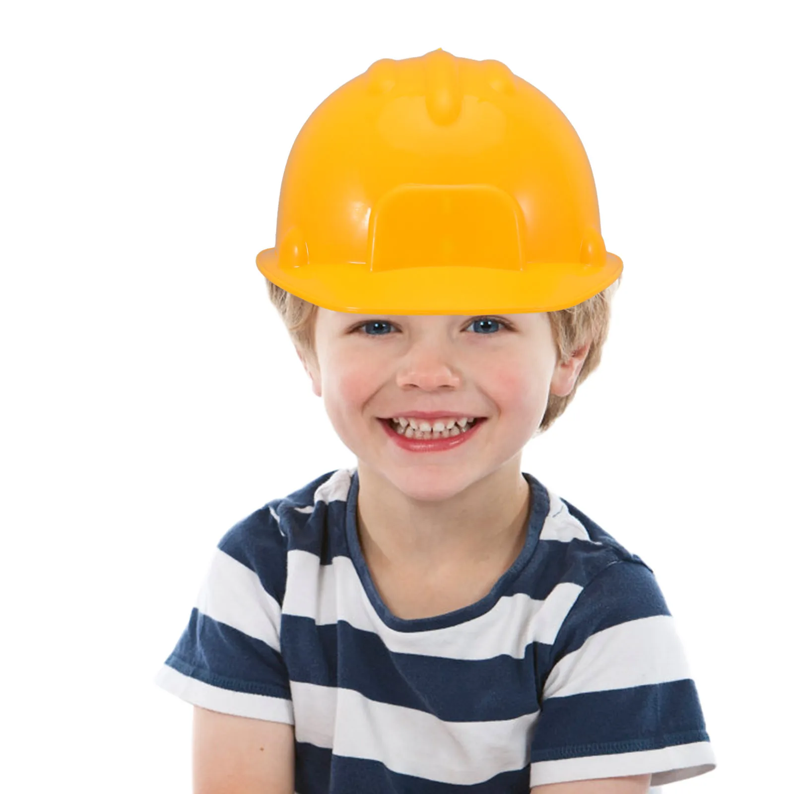 2 szt. Dziecięce kaski budowlane, żółte plastikowe kaski robocze dla maluchów, przebranie inżyniera, zabawa w udawanie, urodziny, impreza karnawałowa