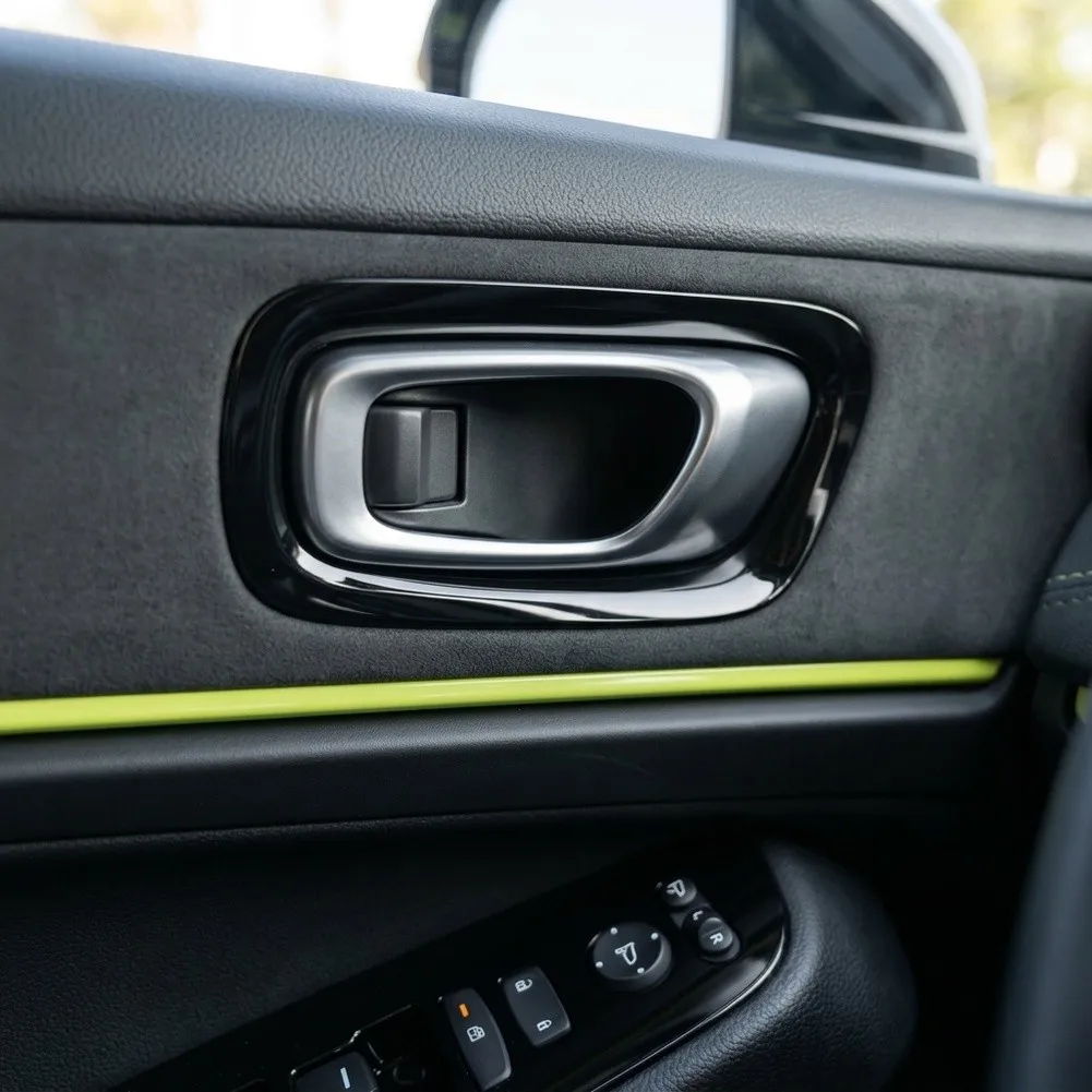 /Car /Interior /Door Handle Bowl Cover Trim For Honda For Vezel For HRV 2016-2022 Black Silver ABS Plastic Decoration Sticker