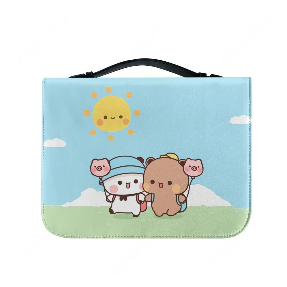 

Cartoon Animation B-Bubu Dudu Bags Christian Gifts Personalized Cover Bible Pack Waterproof Leather Bag Pockets Package Case