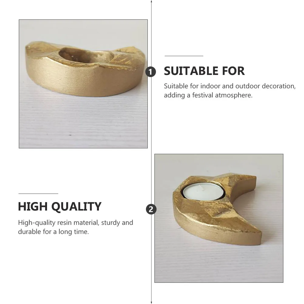 

2 Pcs Aromatherapy Holder Rustic Decor Decorations Candlestick Holders Moon