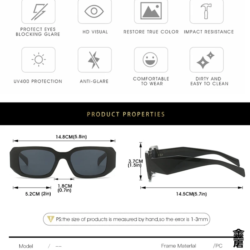 1pc Classic Unisex Sunglasses Trendy Shades for Men Women Fashion Designer Style Eyewear Travel Motorcycle Driving Sunglasses image 2