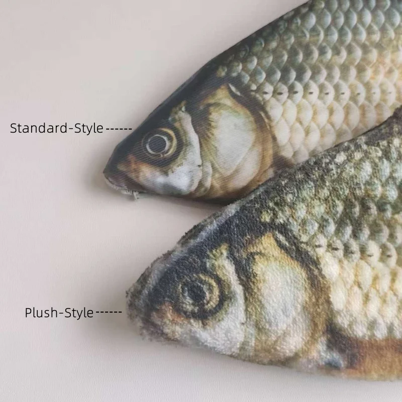 Fun Simulated Fish Pencil Case Creative Fresh Crucian Carp Stationery Bag Pencil Bag Coin Bag Crucian Carp Stationery Box Storage Bag image 5