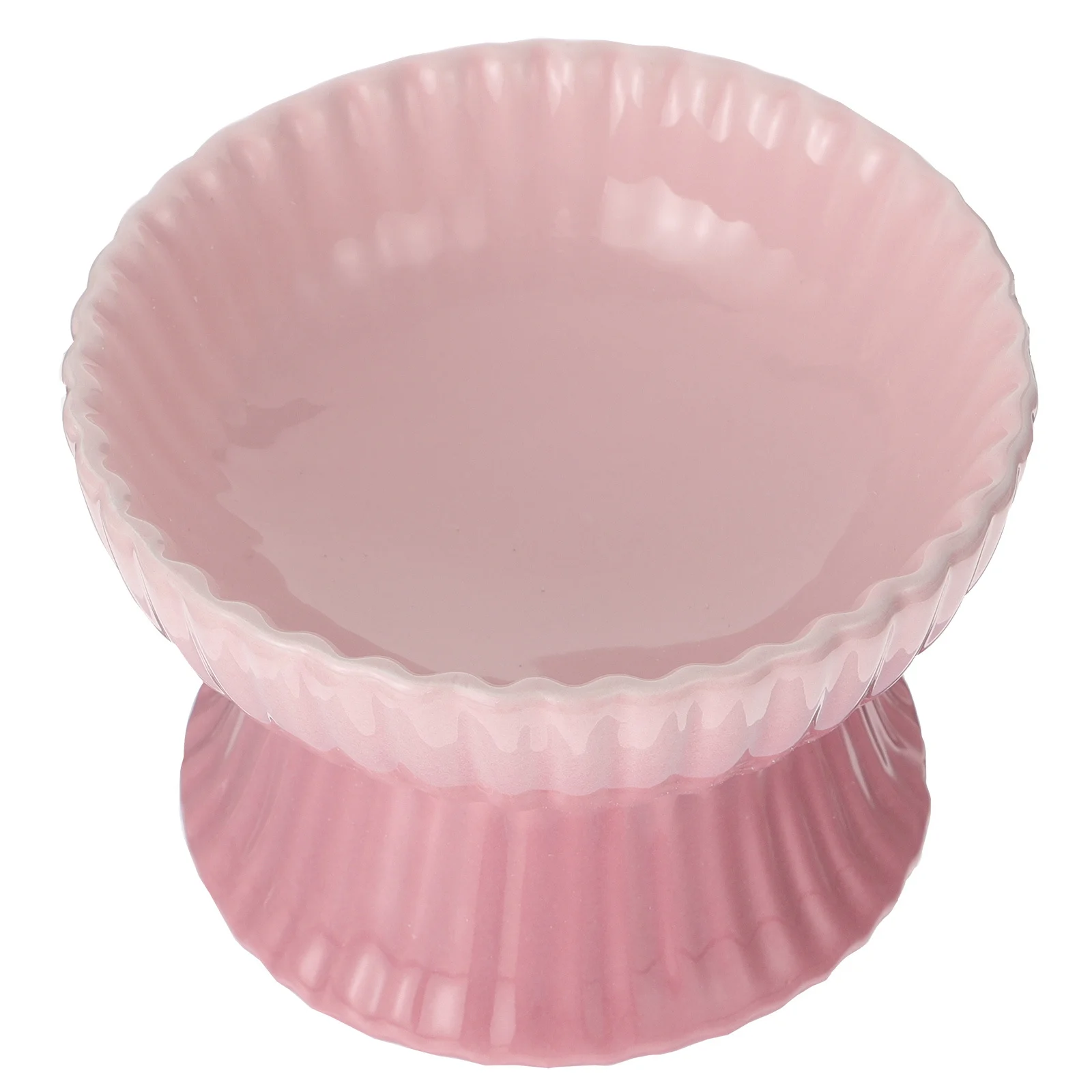 

Ceramic Pet Bowl Raised Dog Cat Feeding Dish for Puppy Kitten Elevated Food Water Bowl Scratch Resistant Easy Clean