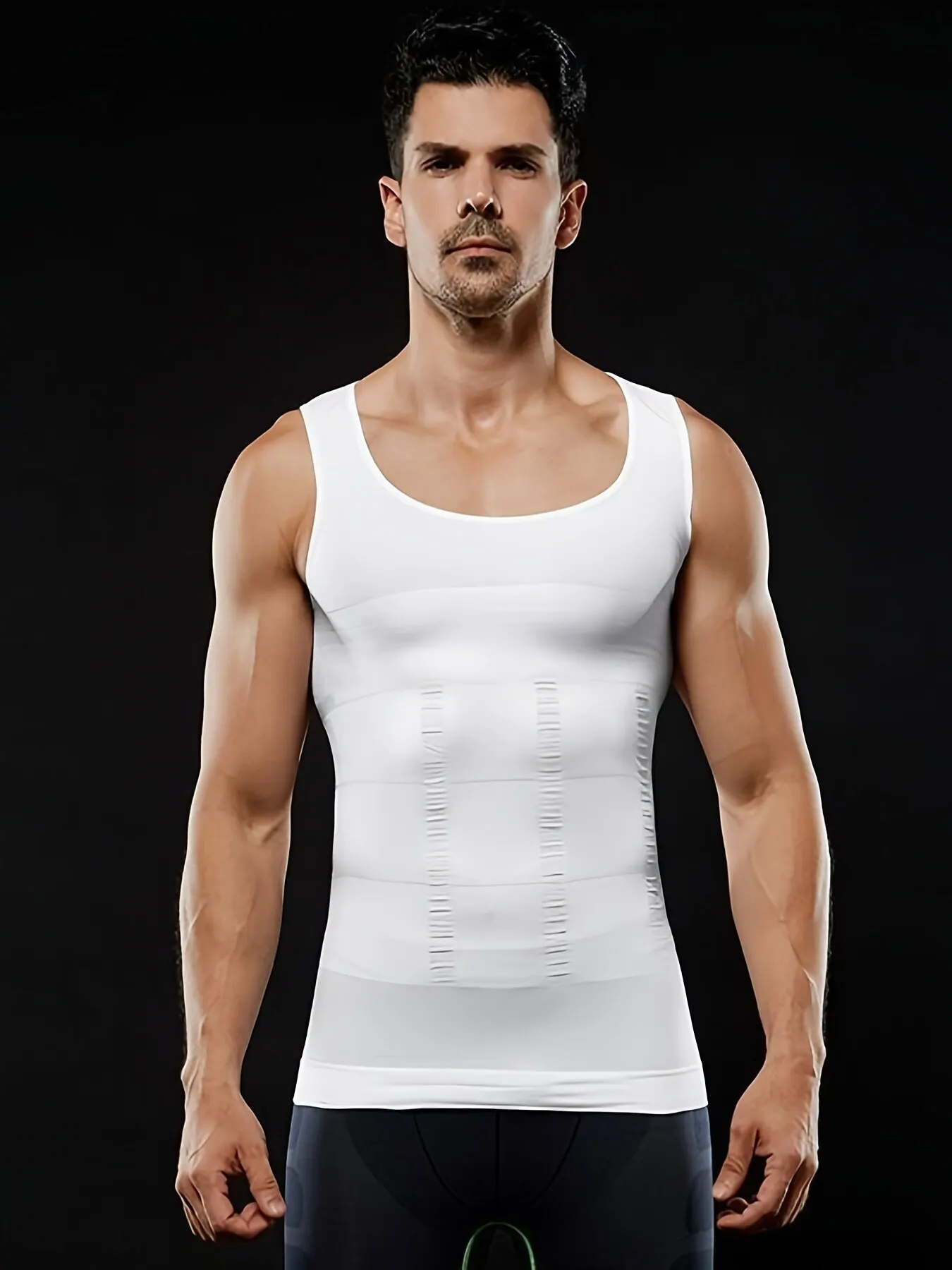 Men\'s Compression Body Shaper Tank Top, Slimming Vest