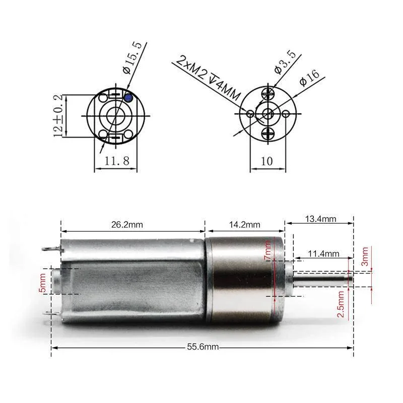 for 16GA-050 DC geared motor, electric screwdriver combination 6.35 batch head, screw removal power motor
