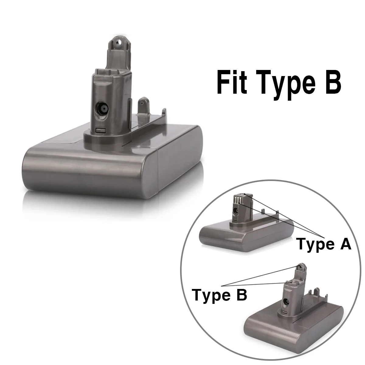 Imagem -04 - Bateria do Vácuo do Li-íon para Dyson Somente tipo Apto b Dc35dc45 Dc31dc34dc44dc31 2.5mah 3.0mah 22.2v 4000mah