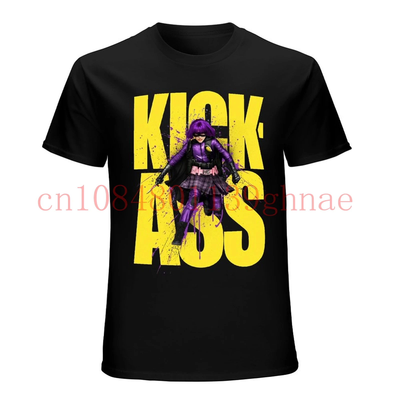 Kick Ass Hit Girl MenBlack T Shirt Movie Tee 100% Cotton Fan Gift New From US