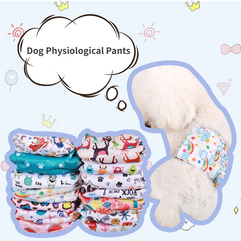 Male dog Physiological Pants Highly Absorbent Comfortable Pet Belly Bands Stylish Reusable Diapers For Incontinence Training Dog