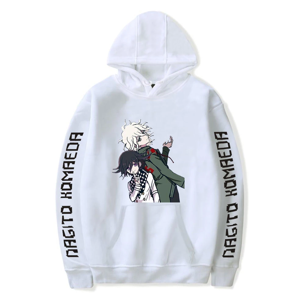 Anim – sweat à capuche unisexe pour homme et femme, vêtement de survêtement, motif dessin animé, komaeda nagito Kokichi Oma, Harajuku