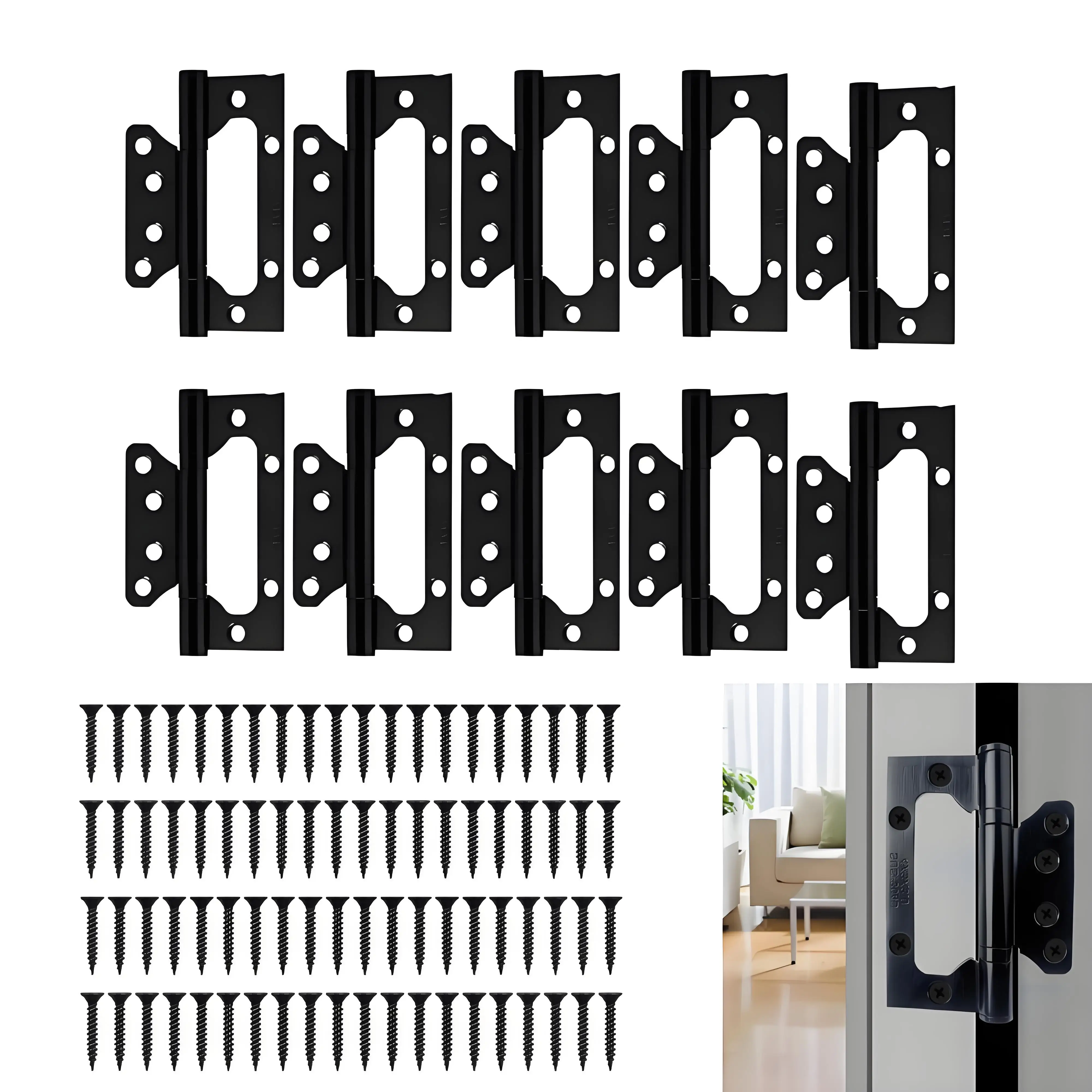 

10Pcs Door Hinge Stainless Steel Heavy Duty Ball Bearing Door Hinge Smooth & Silent Movement for Home Cabinets RVs Wooden Doors