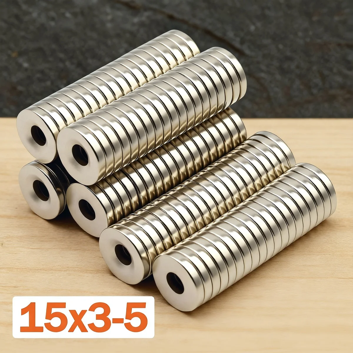 

15x3-5mm Super Strong Magnet N35 Round With Holes Magnetic NdFeB Neodymium Magnet Powerful Disc imanes Refrigerator Magnets