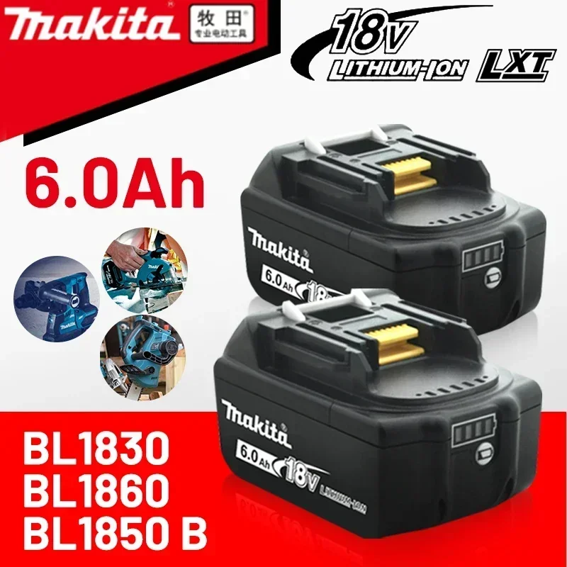 Für Makita 18V Akku Pin Wiederaufladbarer 18V 6,0Ah Lithium-Akku, Makita 18V BL1840, BL1830, BL1850, BL1850B – Detail 3