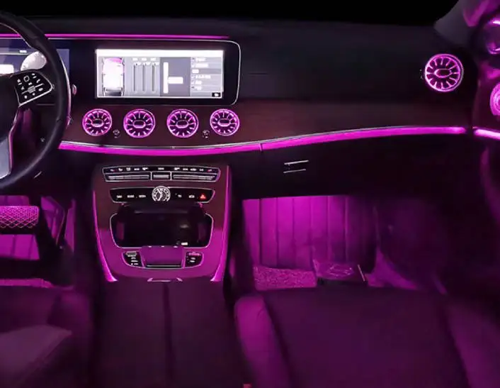 

2010-2015 For Mercedes Benz E Class W212 Ambient Light Kit Neon Moving Colors New Condition 6V Car Interior Atmosphere Lighting