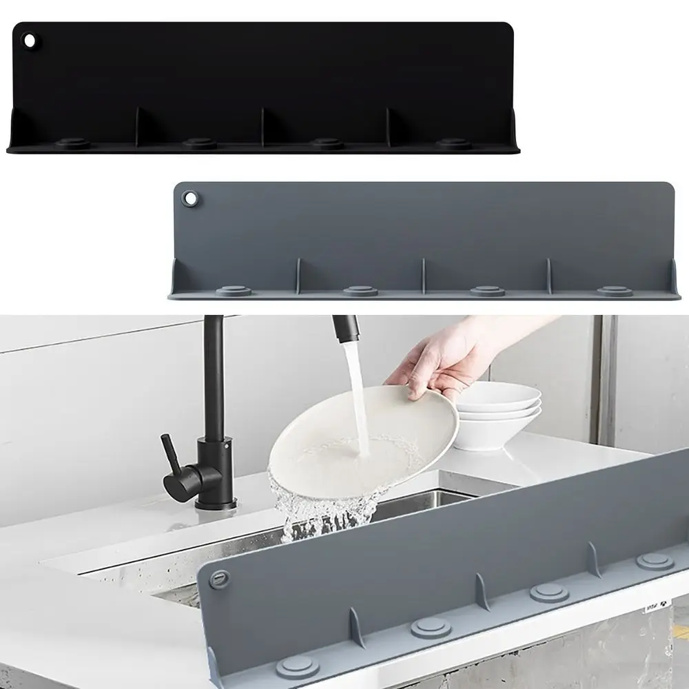 Water Splash Guard Sink Baffle Board Anti-splash Board Reusable Fruit Vegetable Washing Tool Kitchen Faucet Accessories