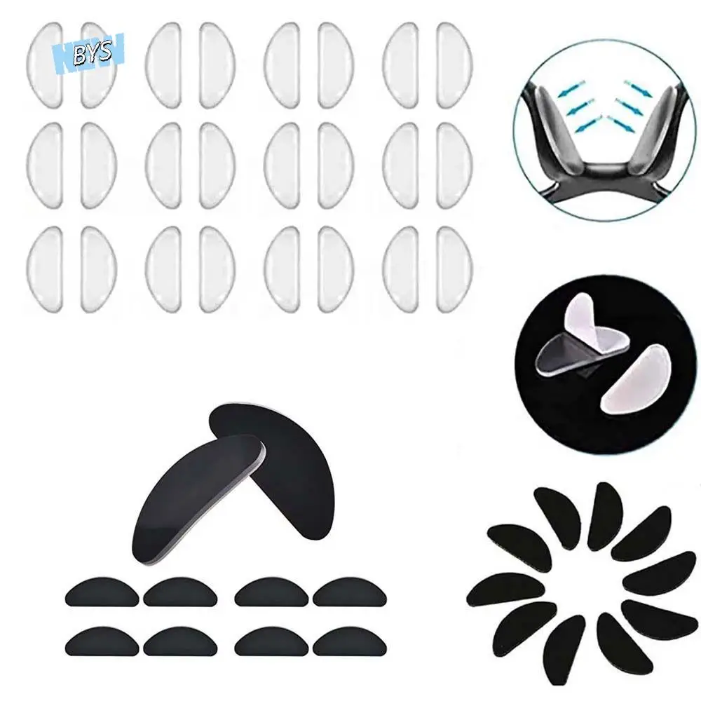 

5Pair/set Adhesive Silicone Children Arc Shape Transparent Glasses Support Eyeglasses Pads Glasses Nose Stick Korean Nose Pad