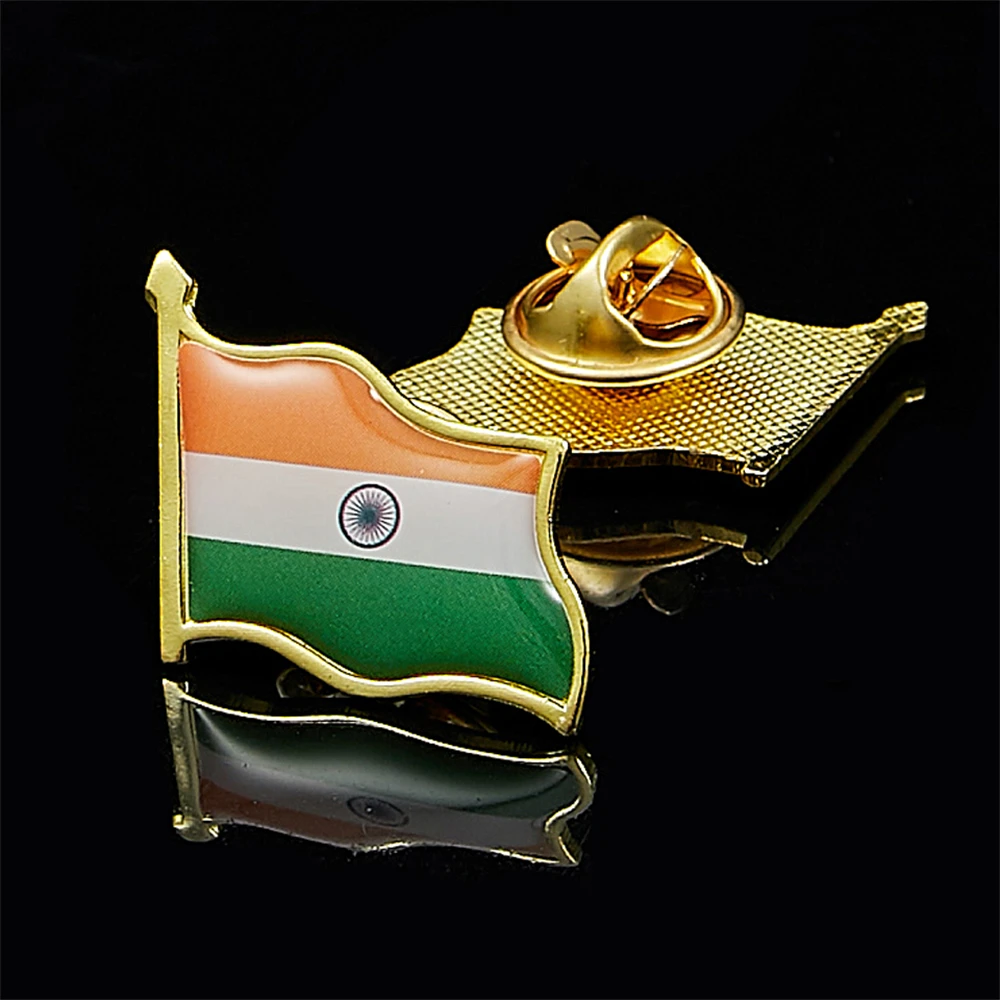 

Indian National Flag Pin Brooches Casual Clothing Accessories for Unisex Jewelry Gift