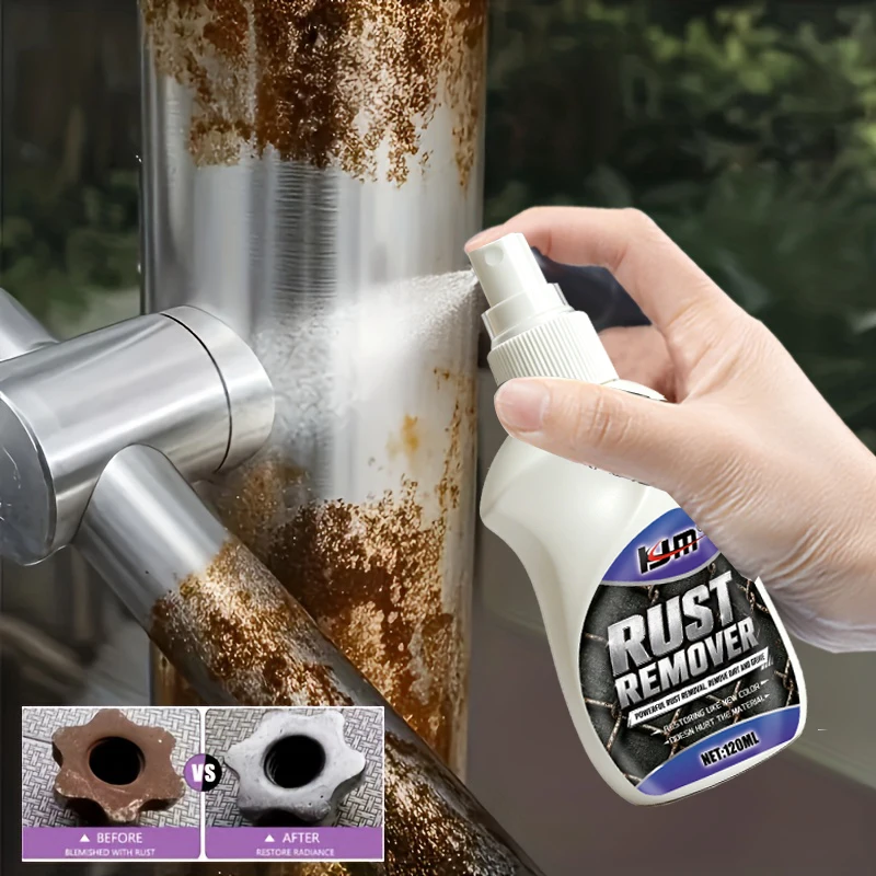 Stove Rack Rust Remover Spray Gas Stove Cleaner Fast Remove Rust Stains Blackening Gentle Formula Kitchen Cooktop Cleaning