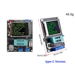 New GM328A Transistor Tester Diode Capacitance ESR Voltage Frequency Meter PWM Square Wave Signal Generator