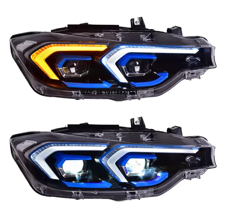

MJ for Car Headlight Assembly 3 Series F30 LCI 2 Lens F35 Front Lights 2012 2019 Headlamp Upgrade LED Headlights DRL
