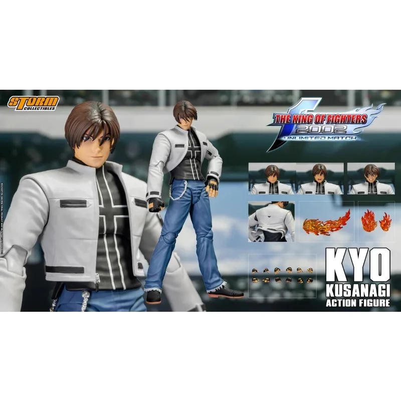 In Stock 100% Original Genuine Storm Toys Kyo Kusanagi SKKF08 Authentic Game Character Model Movable Art Collection