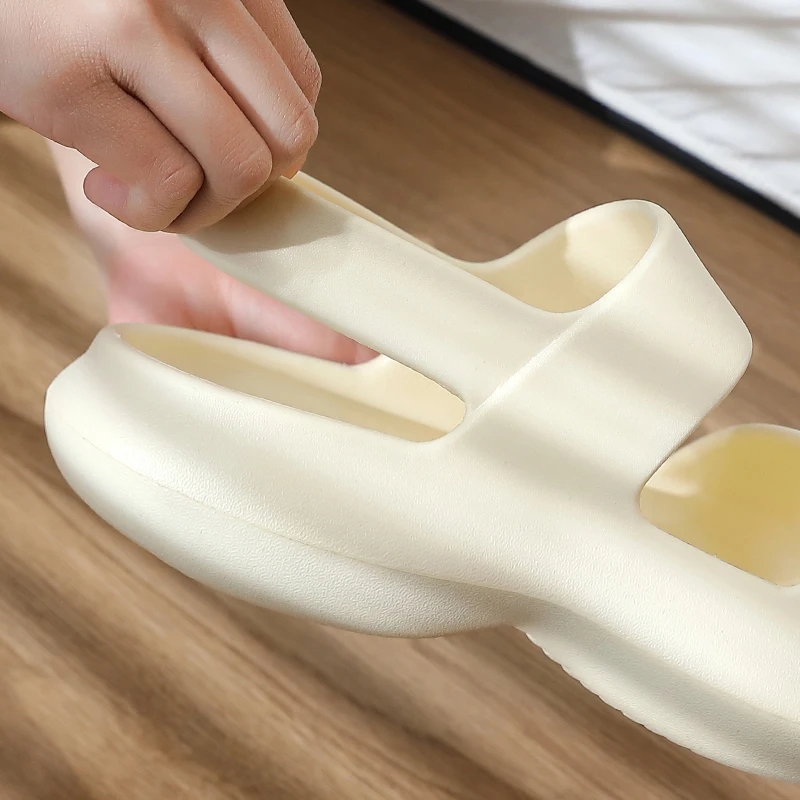 Summer  Women  Men Thick Platform Slippers Beach Eva Flip Flops Soft Sole Slide Sandal Leisure Men Ladies Indoor Anti-slip Shoes