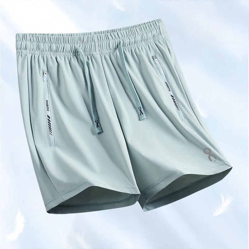 

Ice Silk Cool Feeling Outdoor Casual Sports Fitn Running Hanfu Qui Dry Breathable Beach Tee-Quarter Length orts for ...