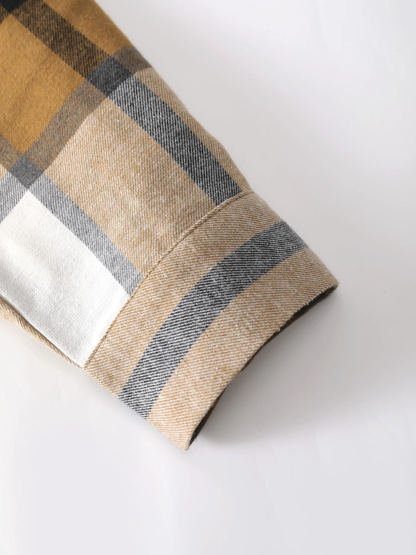 Vintage karamelkleurig geruit - Flannel Shirt Lined recensie en prijs