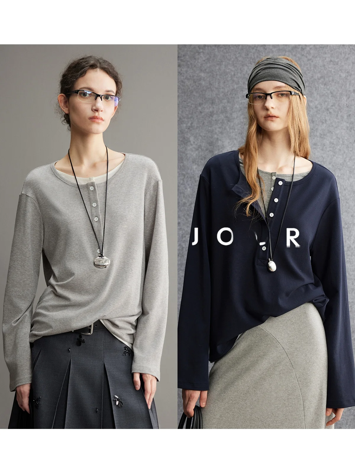 

Мягкая шерстяная футболка Long Sve, повседневная цветная блузка с воротником Генри, вязаный топ, женская модная осенняя одежда, удобный свободный крой