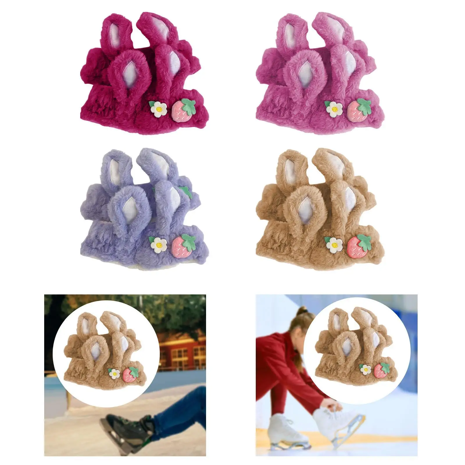 

Чехлы на лезвия для коньков, плюшевые мягкие защитные чехлы для лезвий, защита для лезвий, защита для спортивных хоккейных тренировок, фигурного катания для мужчин и женщин