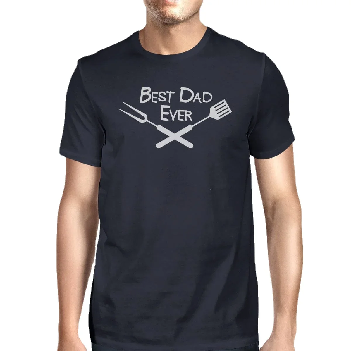 

Best Dad Ever BBQ T-Shirt Unique Fathers Day Gifts Men's Summer Cotton Short Sleeve O-Neck T Shirt New S-3XL