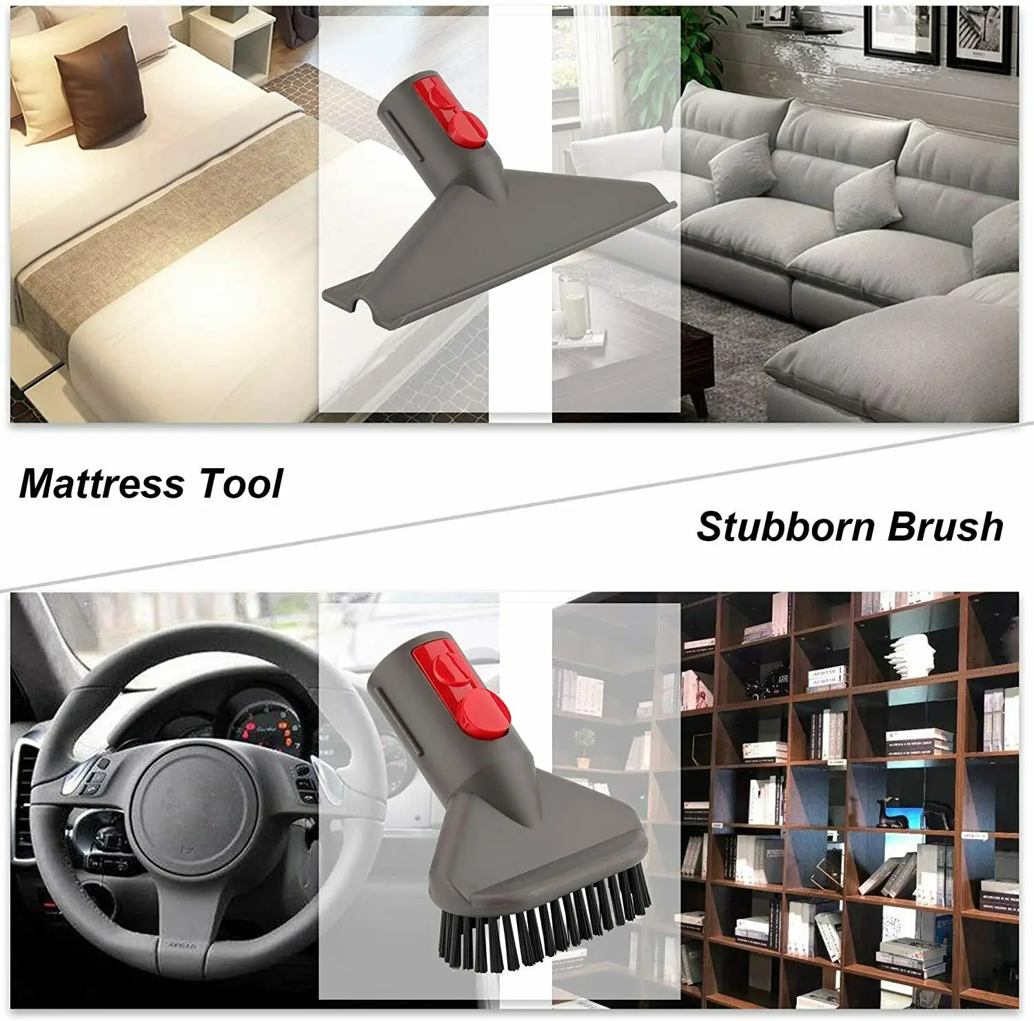 5Pc Brush Nozzle Mattress Replacement Kit for Dyson V8 Soft Fur Brush suction Vacuum Cleaner Parts