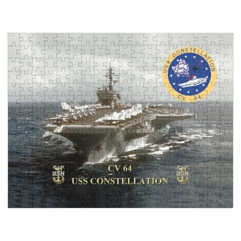 

CV-64 USS Constellation Jigsaw Puzzle Wooden Jigsaw Puzzle Customized Toys For Kids