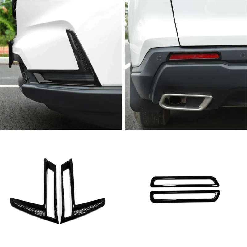 

For Honda CR-V CRV 2023 Car Styling Front Rear Fog Lights Lamps Eyelid Eyebrow Decoration Cover Trim Fuel Tank Cap