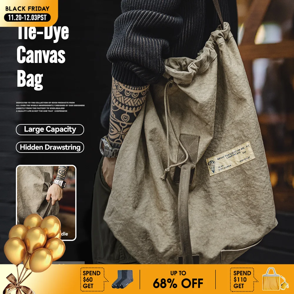 Maden новые винтажные холщовые