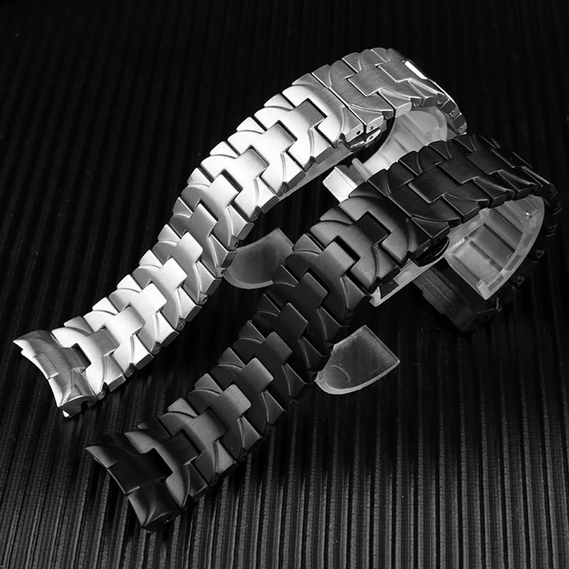 Imagem -06 - Pulseira de 22 mm 24 mm Solo Pulseira de Metal para Panerai Pam441 111 Série Topo Marca de Luxo Pulseira Masculina Aço Inoxidável