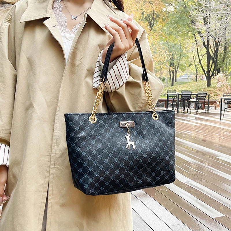 2024 Herbst und Winter Neue Presbyopie-Handtasche Schultertasche Große Kapazität Einkaufstasche Damentasche