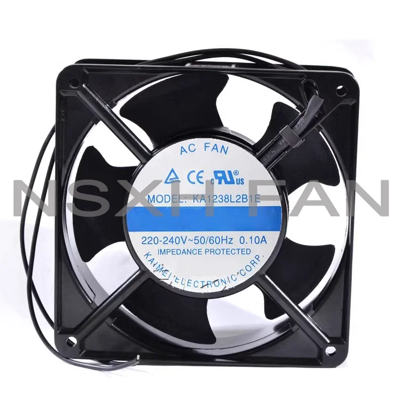 KA1238L2B1E AC 220/240V 0.10A 120x120x38mm 2-Wire Server Cooling Fan