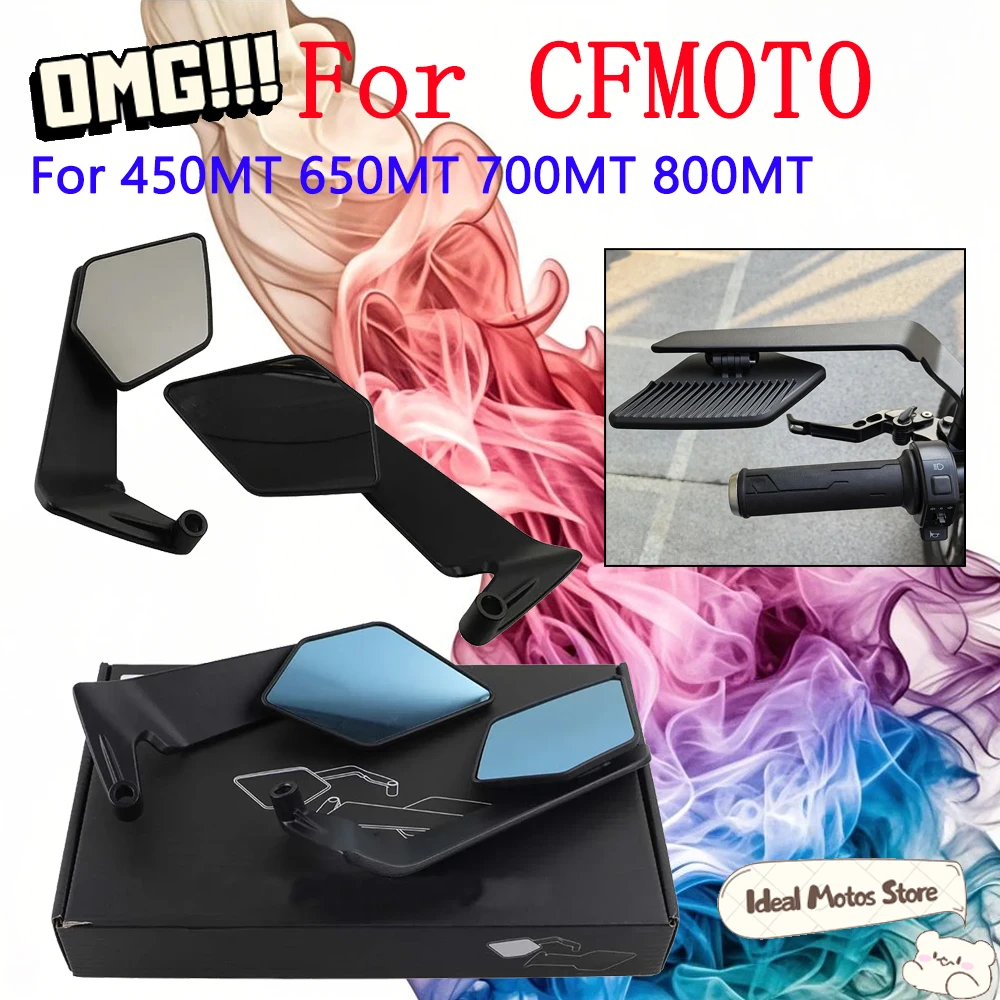 

For CFMOTO CF MOTO 800MT 700MT 650MT 450MT MT450 450 MT 800 MT Accessories Rearview Mirrors Stealth Winglets Rotate Side Mirror