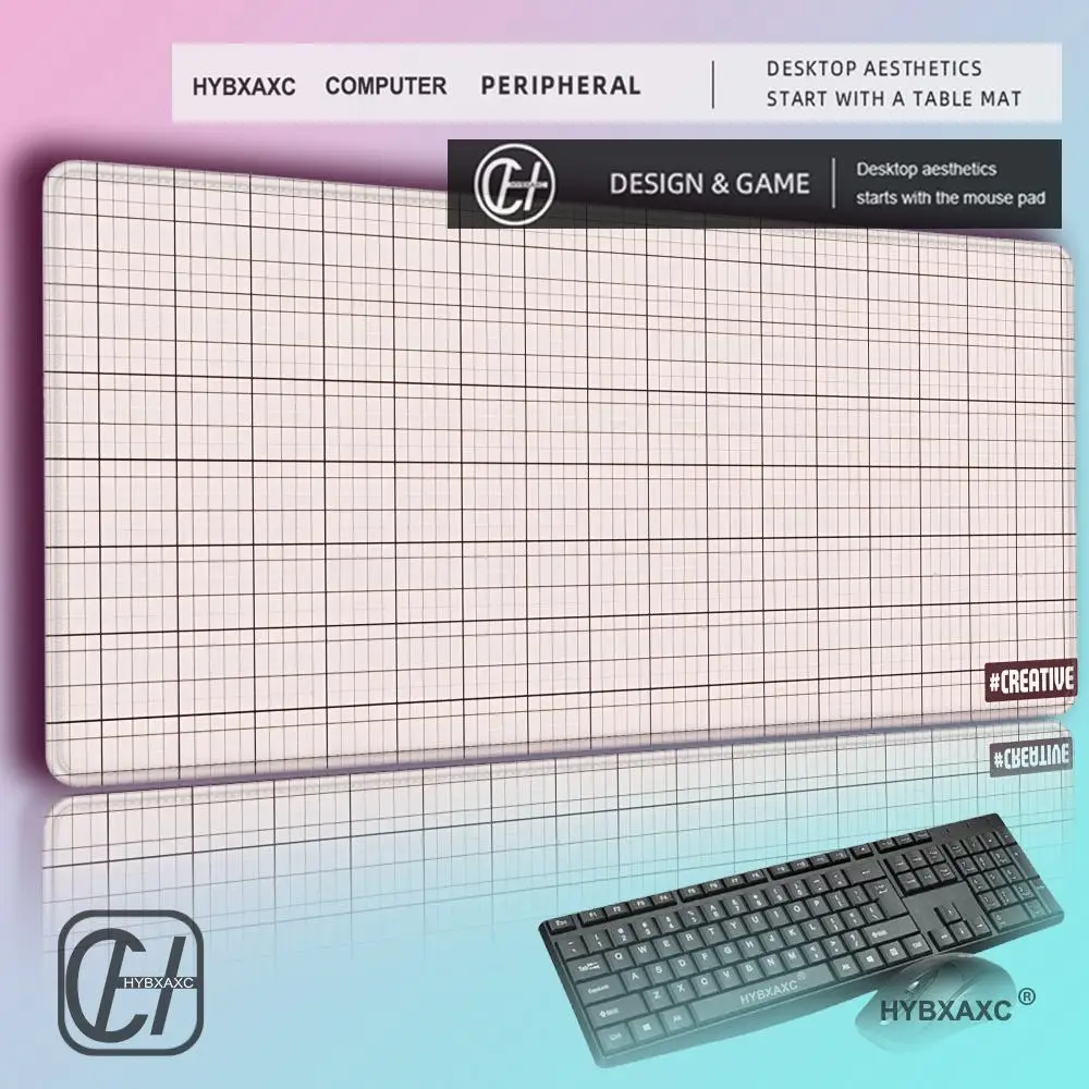 HYBXAXC Creative Mouse pad mat Handmade blueprints Large Computer game keyboard table pad Design Game accessories Computer mous