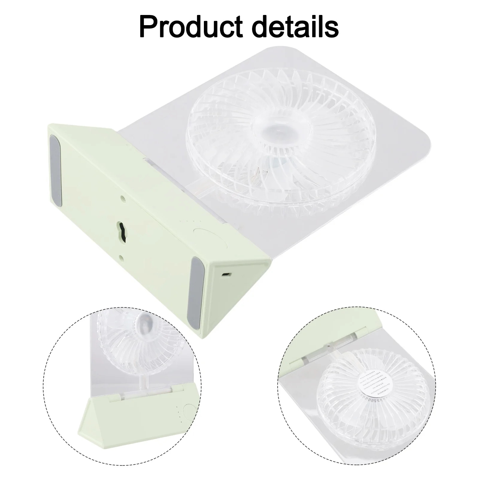 تبريد داخلي مروحة مكتب قابلة للطي هادئة ملونة LED مروحة مصباح ليد مروحة 192*140*60 مللي متر 4-Speed تدفق الهواء تخصيص تدفق الهواء #4