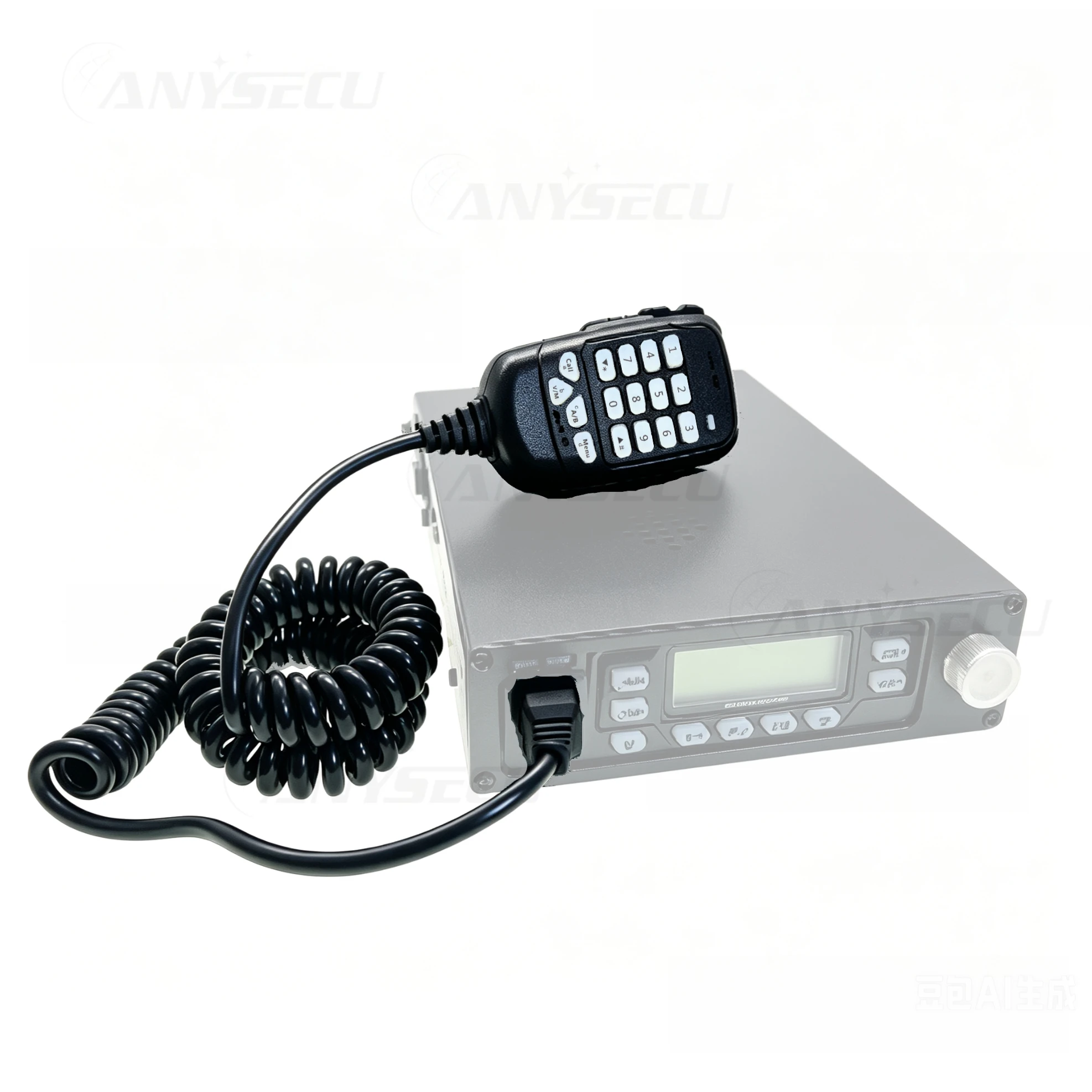 WV-898SP DTMF Mobile Radio Microphone Speaker Mic with Keypad for VV-898SV VV-808 Car Radio 25W Durable Handheld PTT Mic Black